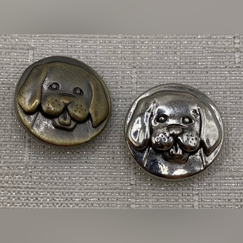 DOG BUNDLE - Set of 2 - Snap Button Charms - 18mm/20mm
